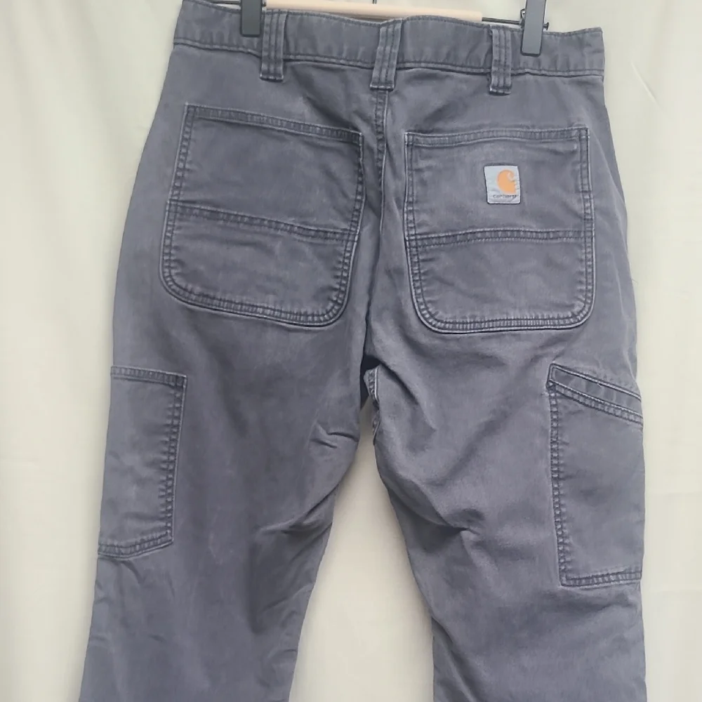 Carhartt Rugged Flex Relaxed Fit Double-Front Utility Pants Gray 32x30 - Picture 4 of 4